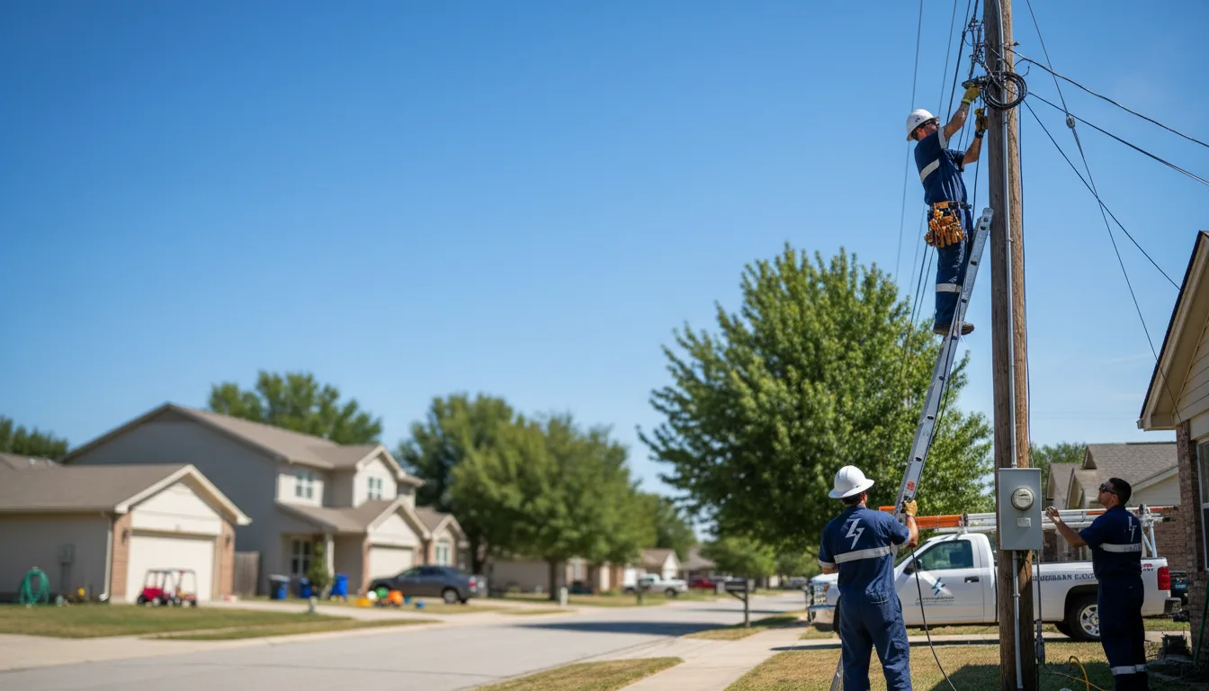 Residential electrician providing installation services in Ozan, AR